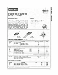 DataSheet FQD13N06 pdf